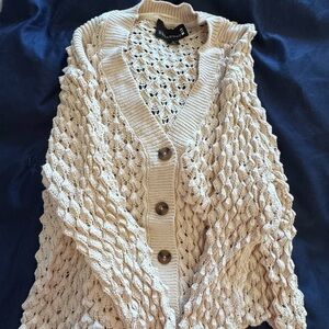 Women's Cream Knit Sweater